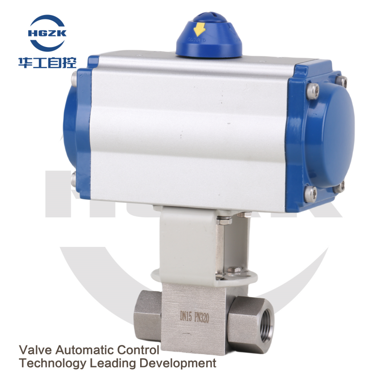 P3QV-1PPL Pneumatic High Pressure Three-Way Internal Threaded Ball Valve