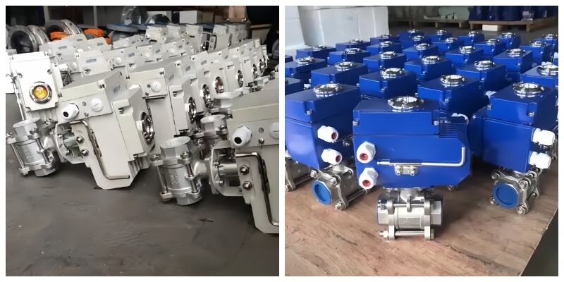 EQV-6PPF Electric 3PC Ball Valve