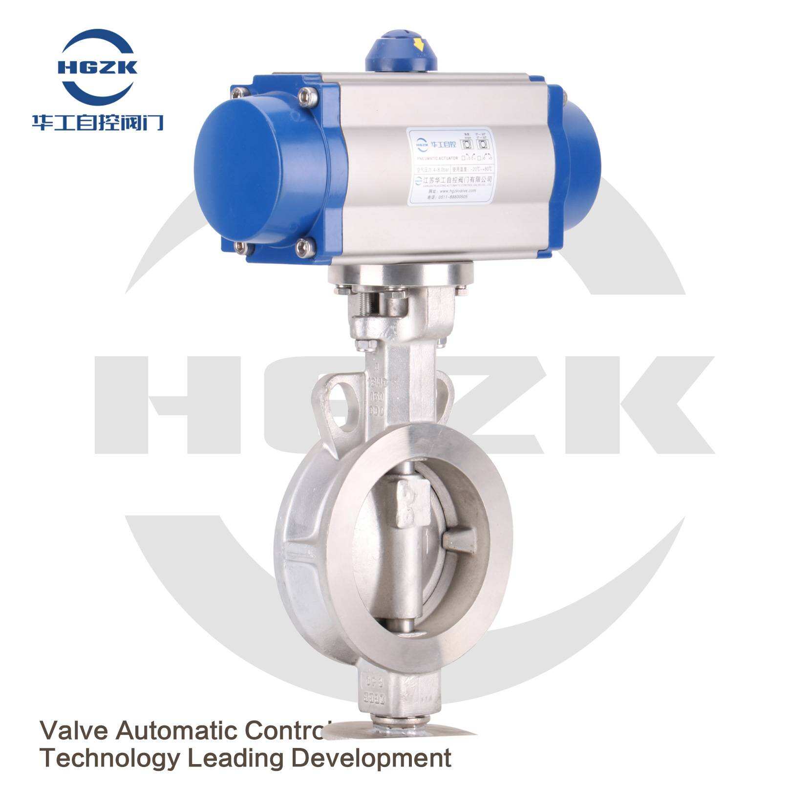 PDV-3PPH Pneumatic Stainless Steel High Performance Butterfly Valve