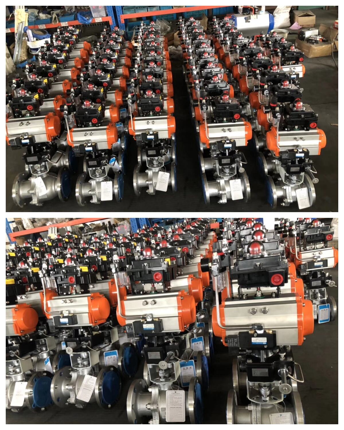 PQV-2PPF-3S Electric Control Air Open Stainless Steel Flange Ball Valve with Handwheel