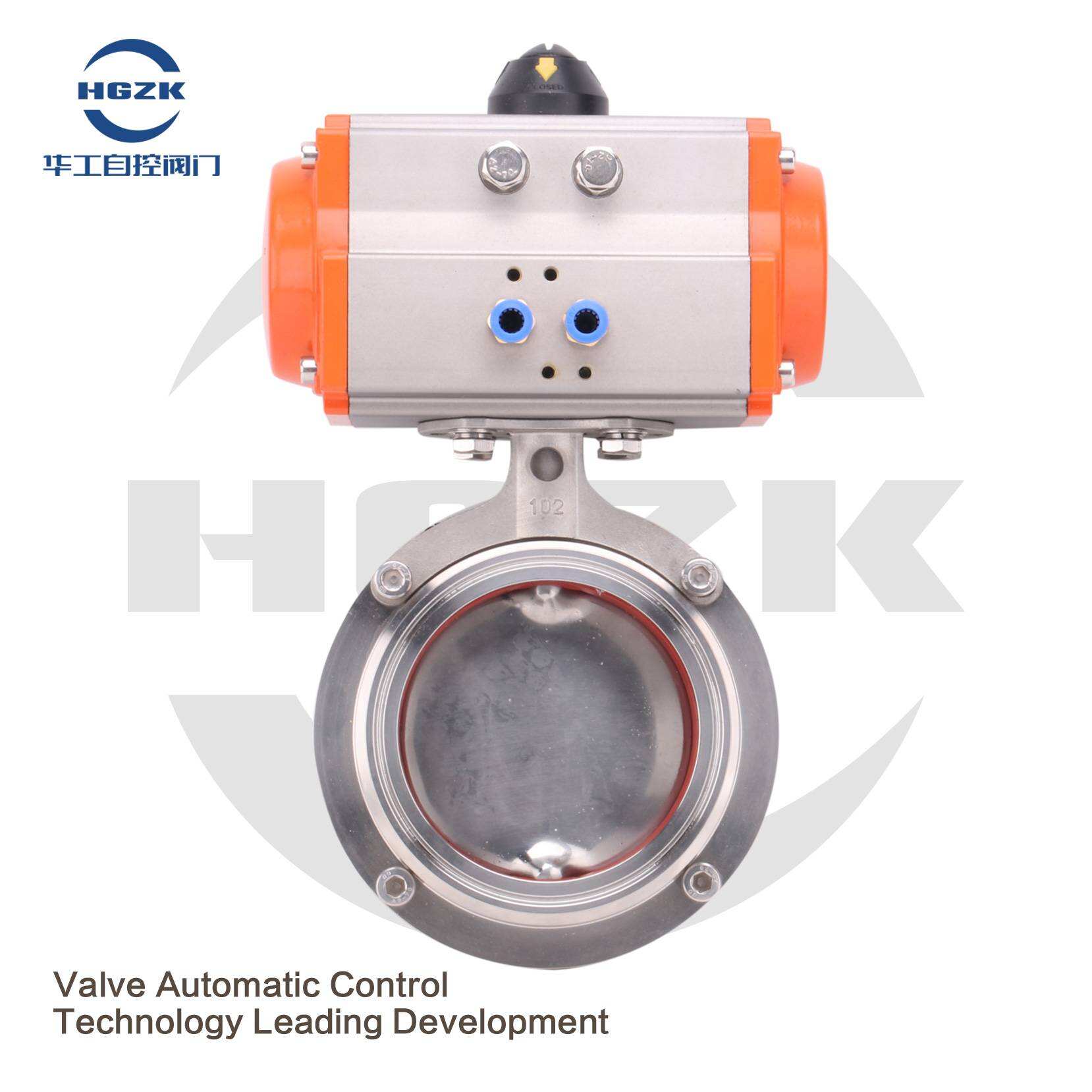 PDV-6PPG Pneumatic Sanitary Quick-install Butterfly Valve