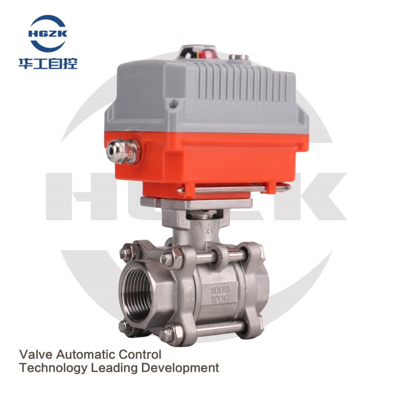 EQV-6PPF Micro Electric Threaded Ball Valve