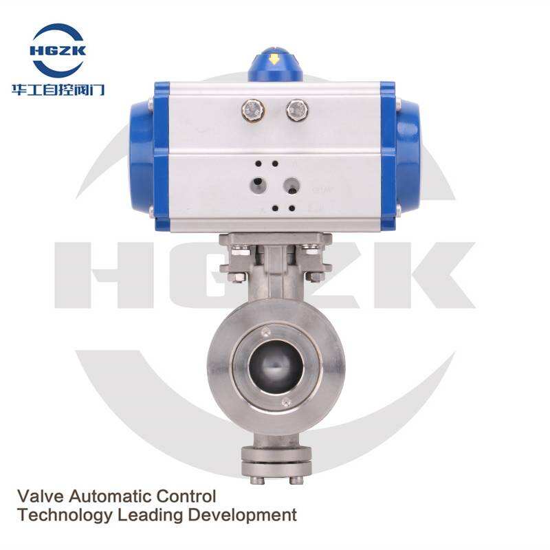 PQV-3PPH Pneumatic Wafer V-type Ball Valve