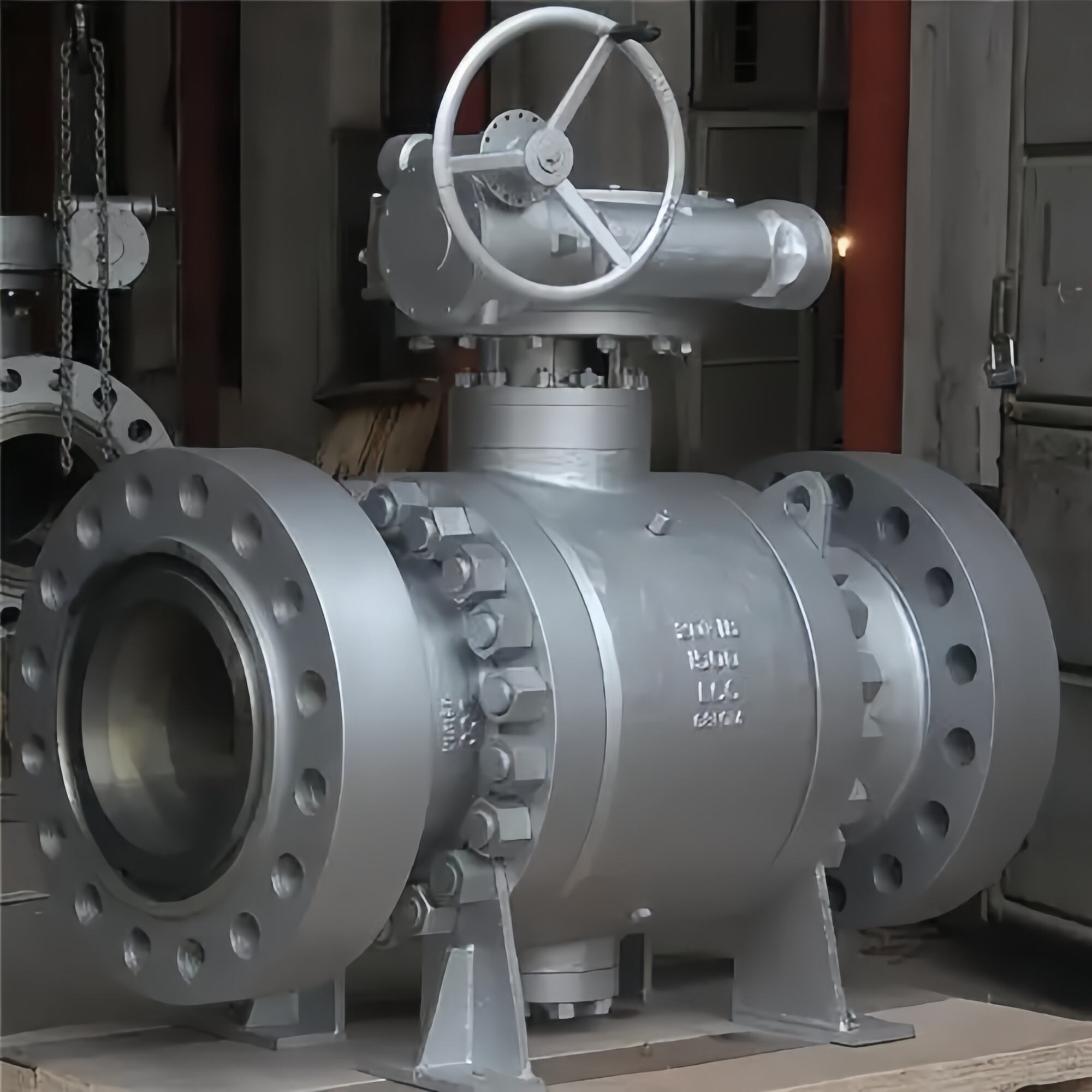 ANSI Flange Turbine Ball Valve