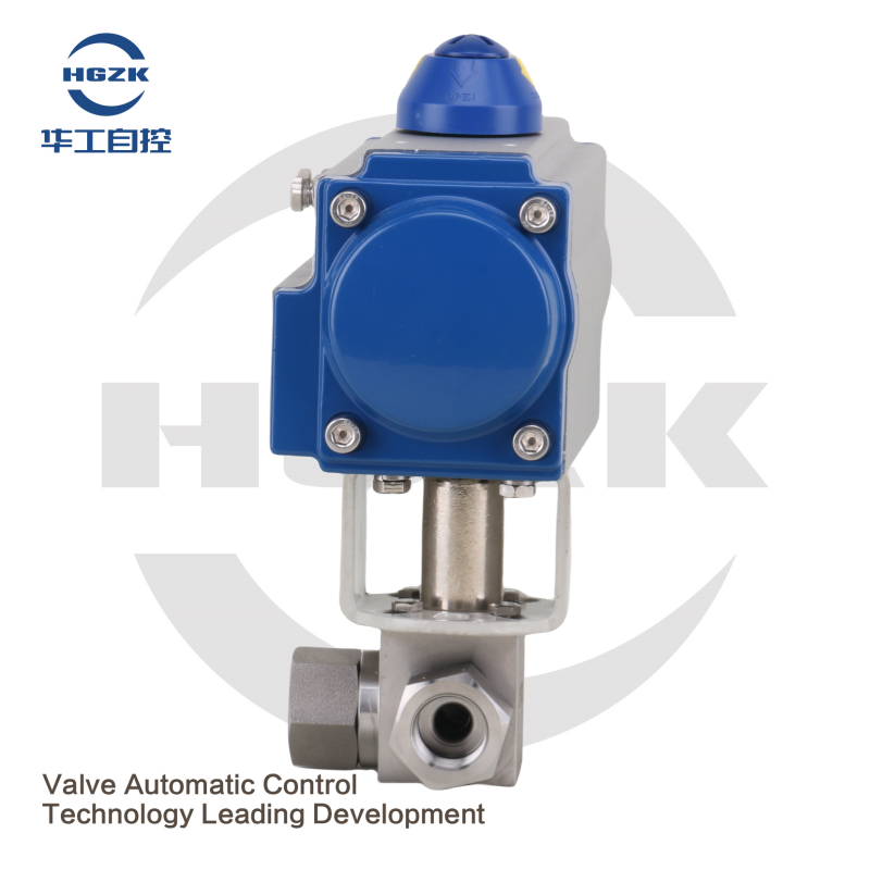 P3QV-1PPL Pneumatic High Pressure Three-Way Internal Threaded Ball Valve