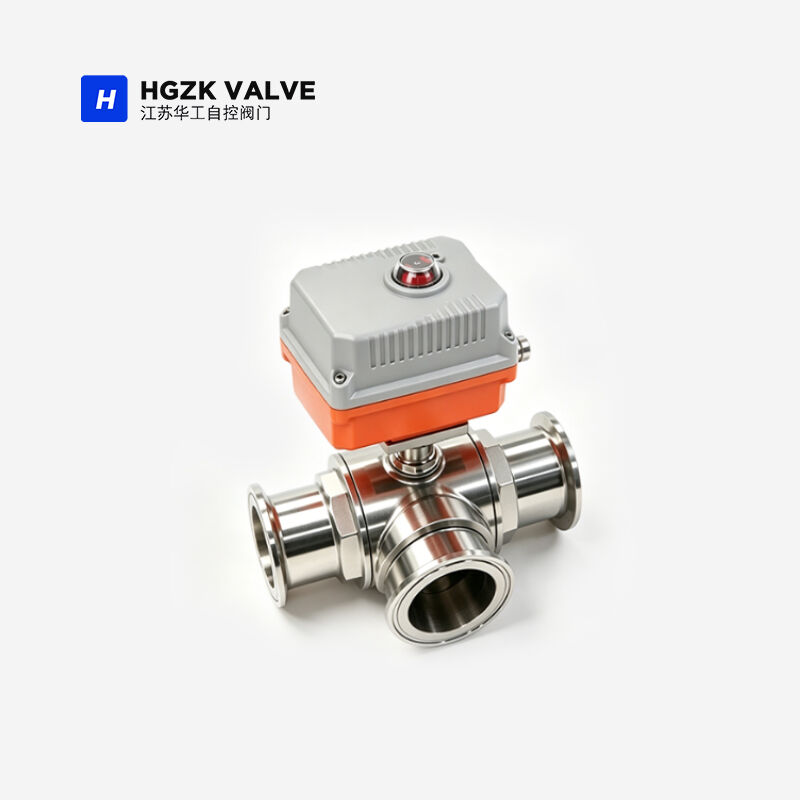 3-Way Clamp-End Ball Valve