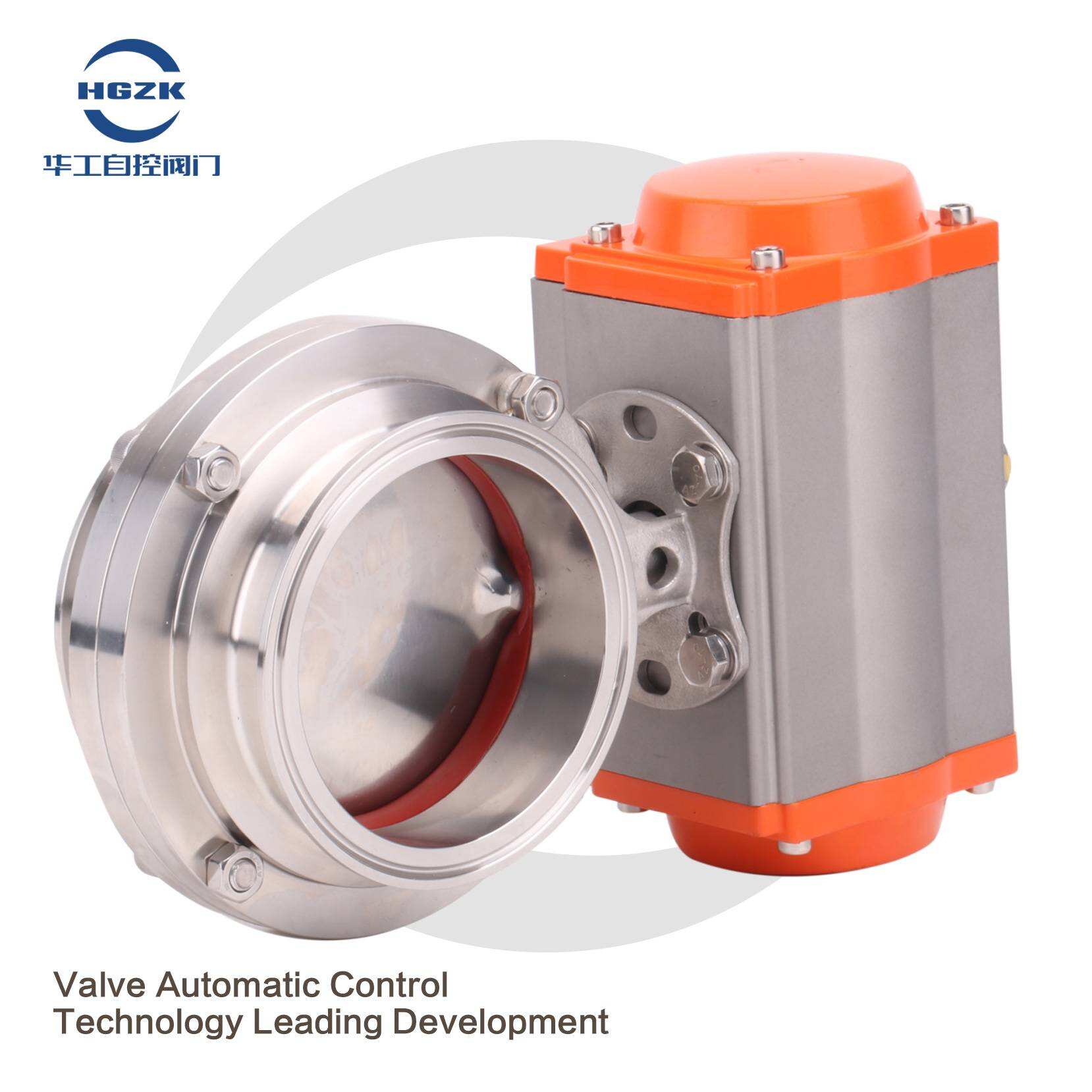 PDV-6PPG Pneumatic Sanitary Quick-install Butterfly Valve