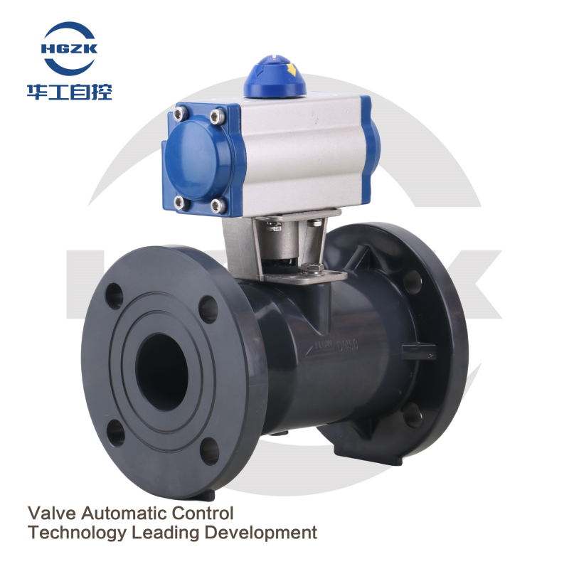 PQV FRPP Pneumatic Flange Ball Valve