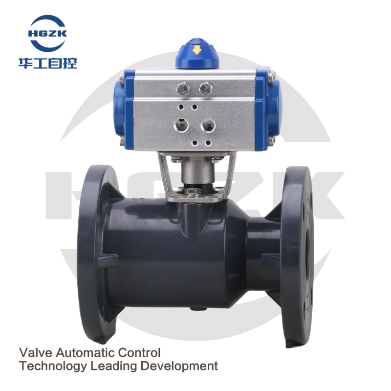 PQV FRPP Pneumatic Flange Ball Valve