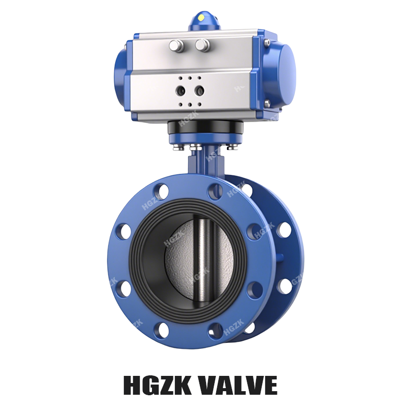 PDV-2QQX Pneumatic Flange Butterfly Valve