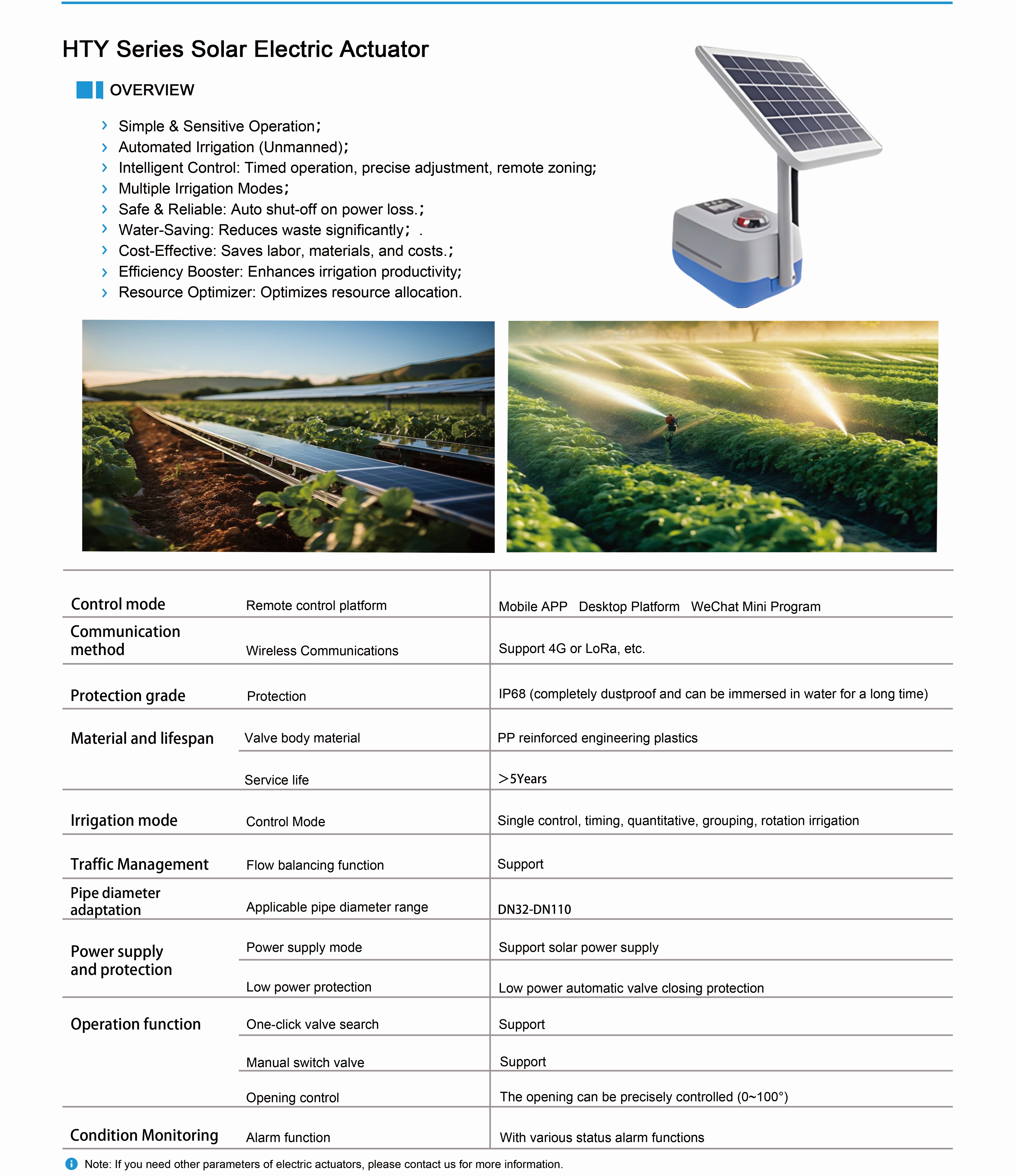 HTY Electric Actuator